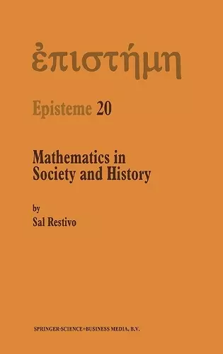 Mathematics in Society and History cover