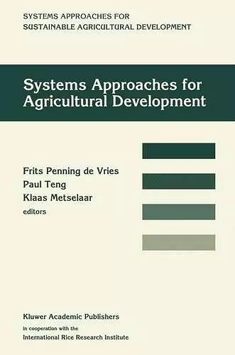 Systems approaches for agricultural development cover