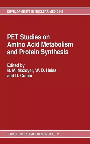 PET Studies on Amino Acid Metabolism and Protein Synthesis cover