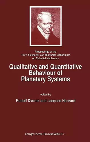 Qualitative and Quantitative Behaviour of Planetary Systems cover