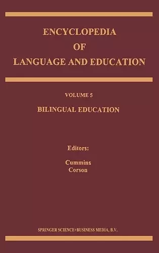 Encyclopaedia of Language and Education cover