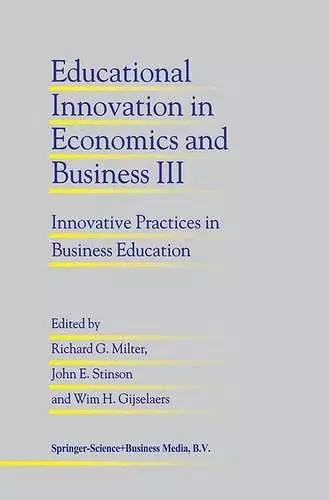 Educational Innovation in Economics and Business III cover