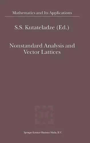 Nonstandard Analysis and Vector Lattices cover