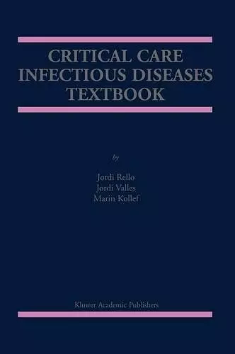 Critical Care Infectious Diseases Textbook cover