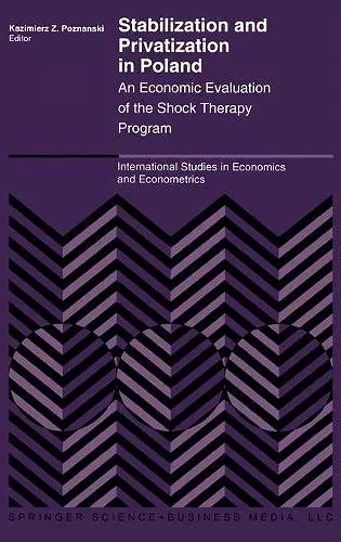 Stabilization and Privatization in Poland cover