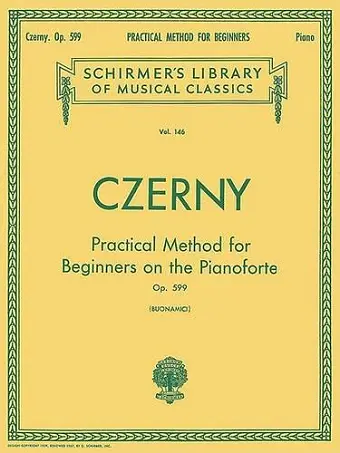 Practical Method for Beginners, Op. 599 cover