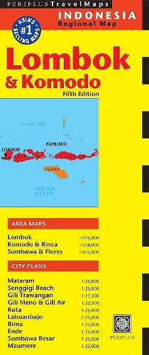 Lombok & Komodo Travel Map Fifth Edition cover