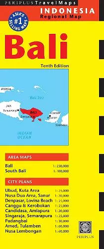 Bali Travel Map Tenth Edition cover