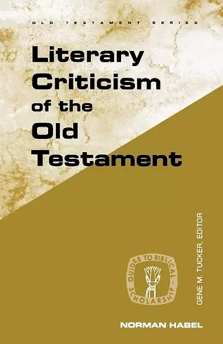 Literary Criticism of the Old Testament cover