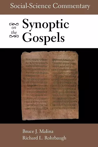 Social-Science Commentary on the Synoptic Gospels cover