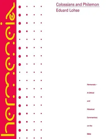 Colossians and Philemon cover