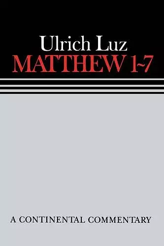 Matthew 1 - 7 cover