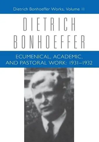 Ecumenical, Academic, and Pastoral Work cover
