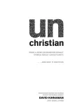 unChristian – What a New Generation Really Thinks about Christianity...and Why It Matters cover
