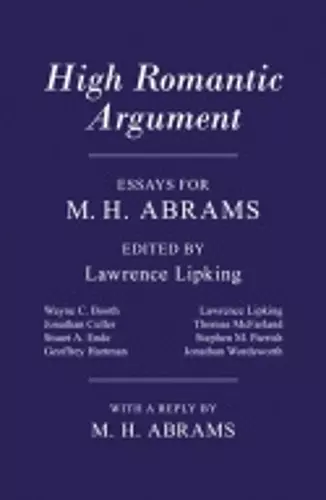 High Romantic Argument cover