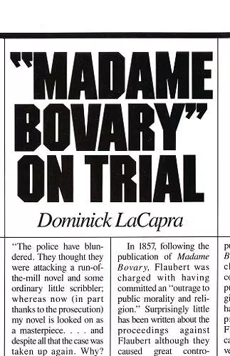 Madame Bovary on Trial cover