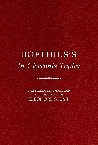 Boethius's "In Ciceronis Topica" cover
