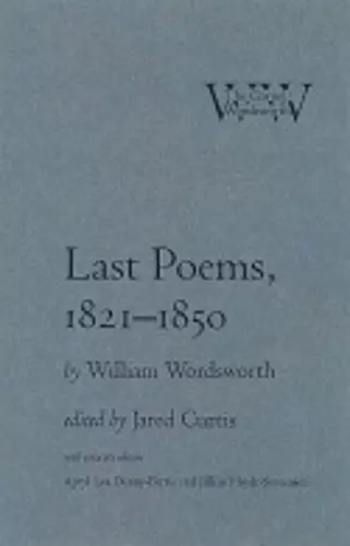 Last Poems, 1821–1850 cover