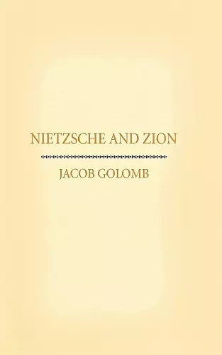 Nietzsche and Zion cover