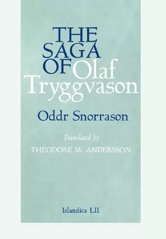 The Saga of Olaf Tryggvason cover