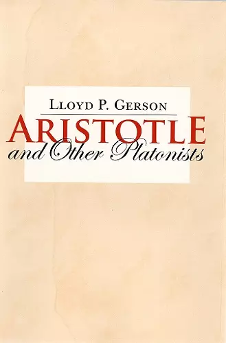 Aristotle and Other Platonists cover