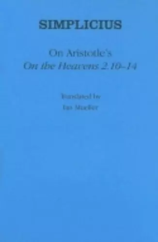 On Aristotle's "On the Heavens 2.10–14" cover