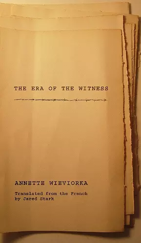 The Era of the Witness cover