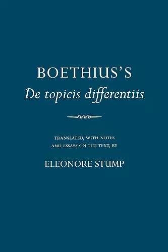 Boethius's "De topicis differentiis" cover
