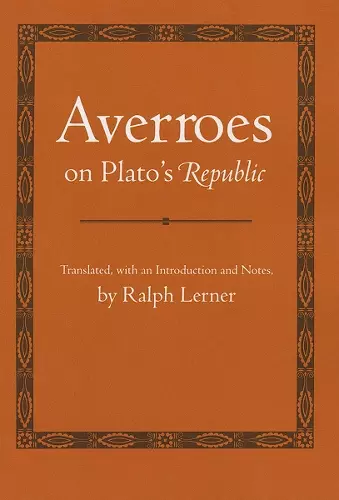 Averroes on Plato's "Republic" cover