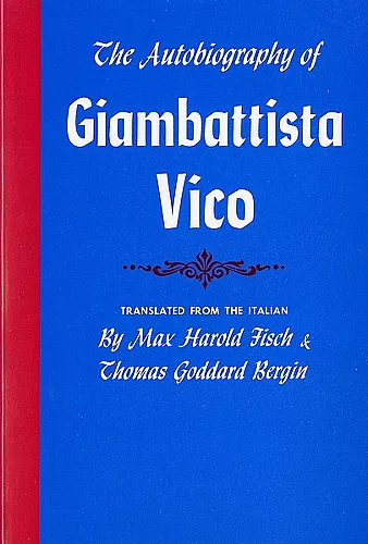 The Autobiography of Giambattista Vico cover