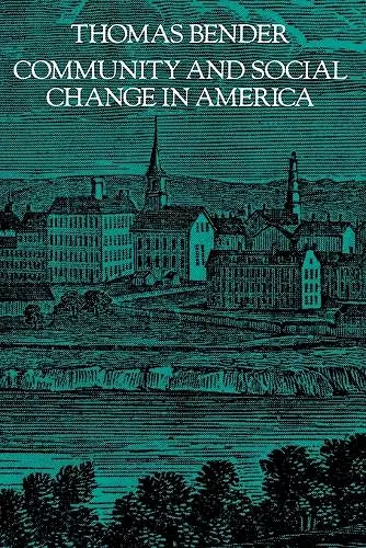 Community and Social Change in America cover