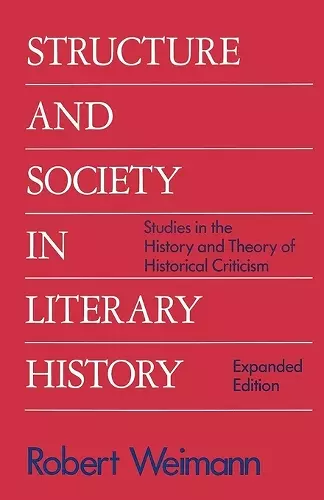 Structure and Society in Literary History cover