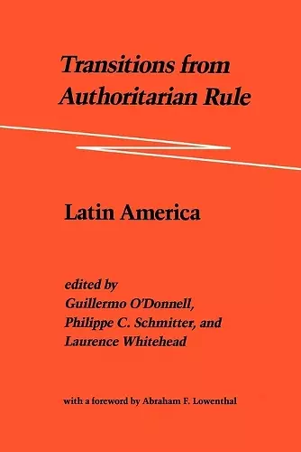 Transitions from Authoritarian Rule cover