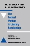 The Formal Method in Literary Scholarship cover