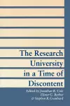 The Research University in a Time of Discontent cover