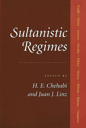 Sultanistic Regimes cover