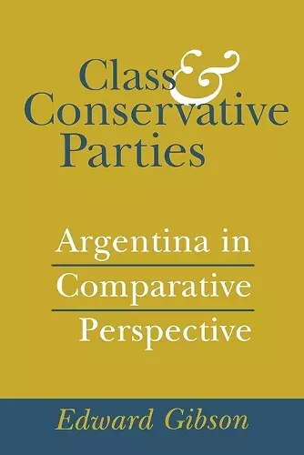 Class and Conservative Parties cover