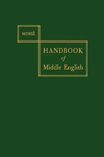 Handbook of Middle English cover