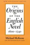 The Origins of the English Novel, 1600-1740 cover