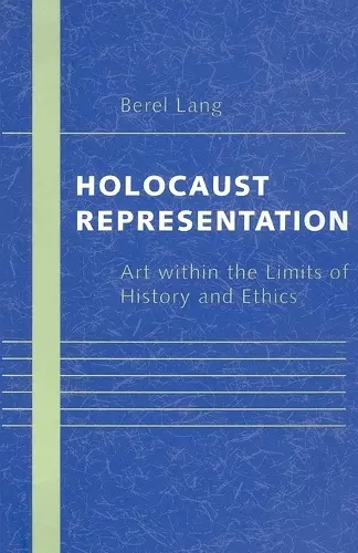 Holocaust Representation cover