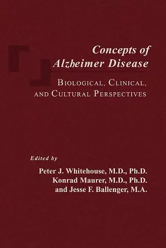 Concepts of Alzheimer Disease cover