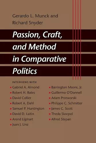 Passion, Craft, and Method in Comparative Politics cover