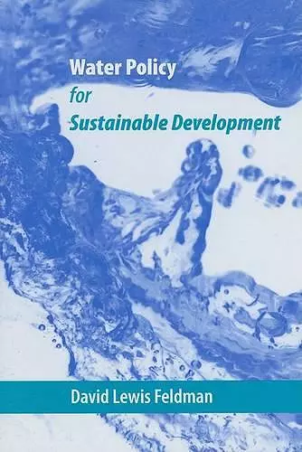 Water Policy for Sustainable Development cover