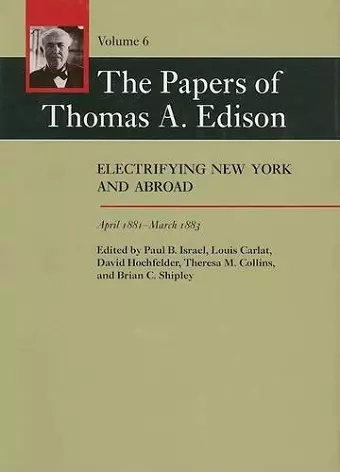 The Papers of Thomas A. Edison cover