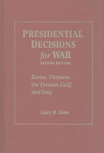 Presidential Decisions for War cover