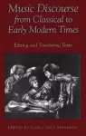 Music Discourse from Classical to Early Modern Times cover