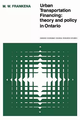 Urban Transportation Financing cover