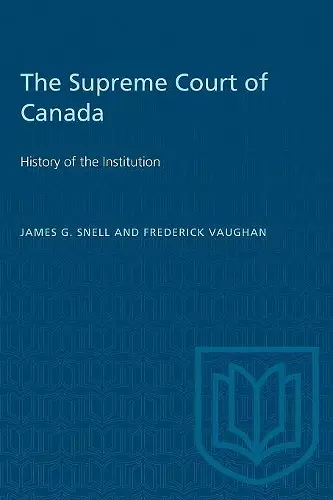 The Supreme Court of Canada cover