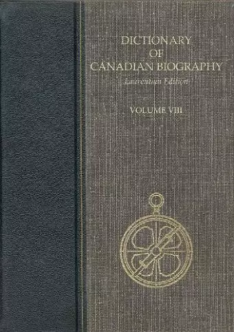 Dictionary of Canadian Biography, Laurentian cover