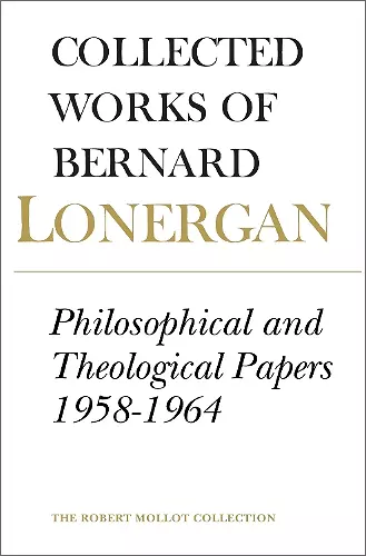 Philosophical and Theological Papers, 1958-1964 cover